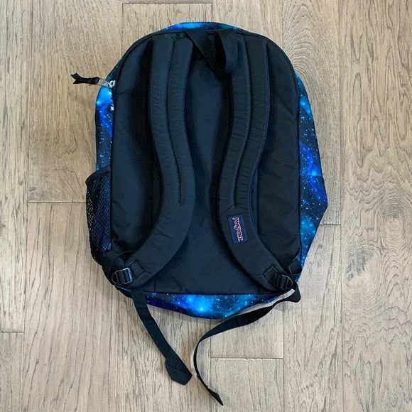 NWOT JanSport Big Student Backpack - Cyberspace Galaxy - Picture 2 of 3